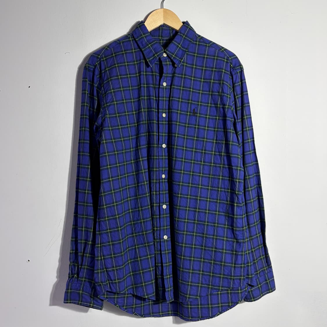 폴로 랄프로렌 빈티지 블루 체크 셔츠 (무료배송) 상품이미지1