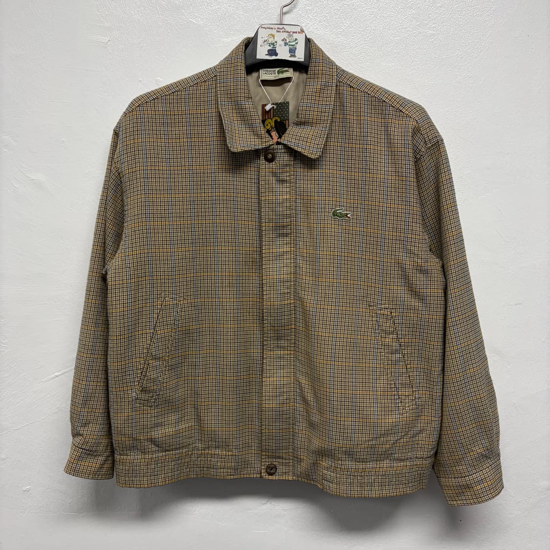 빈티지 라코스테 체크 블루종 상품이미지1