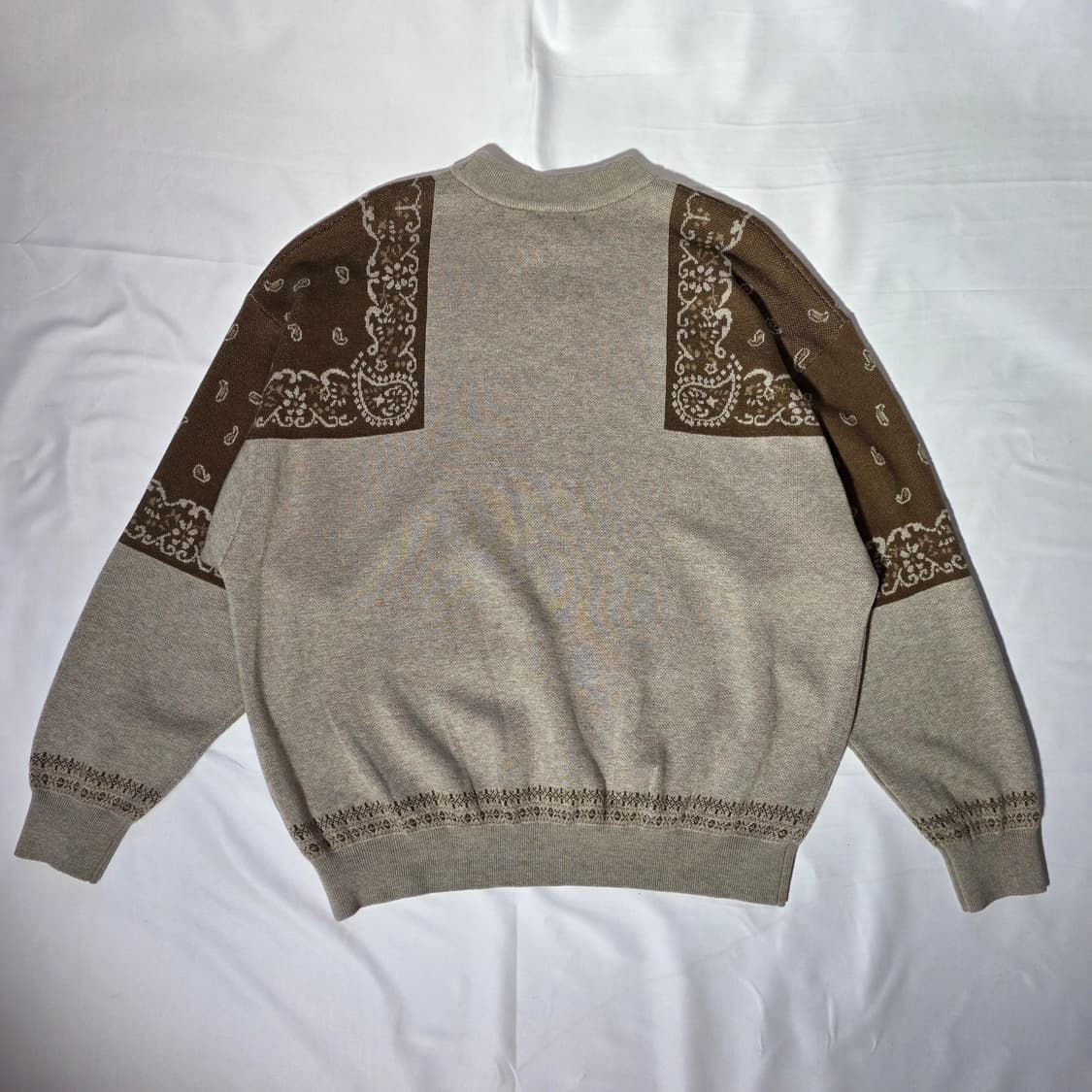 캐피탈 12G 울 반다나 니트 브라운 상품이미지6