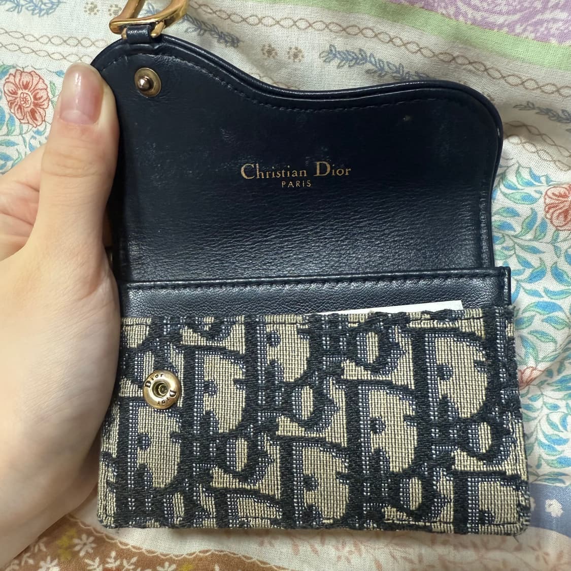 디올 오블리크 새들 카드지갑 상품이미지3