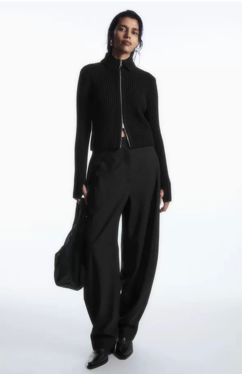 코스 집업 니트 가디건 상품이미지1