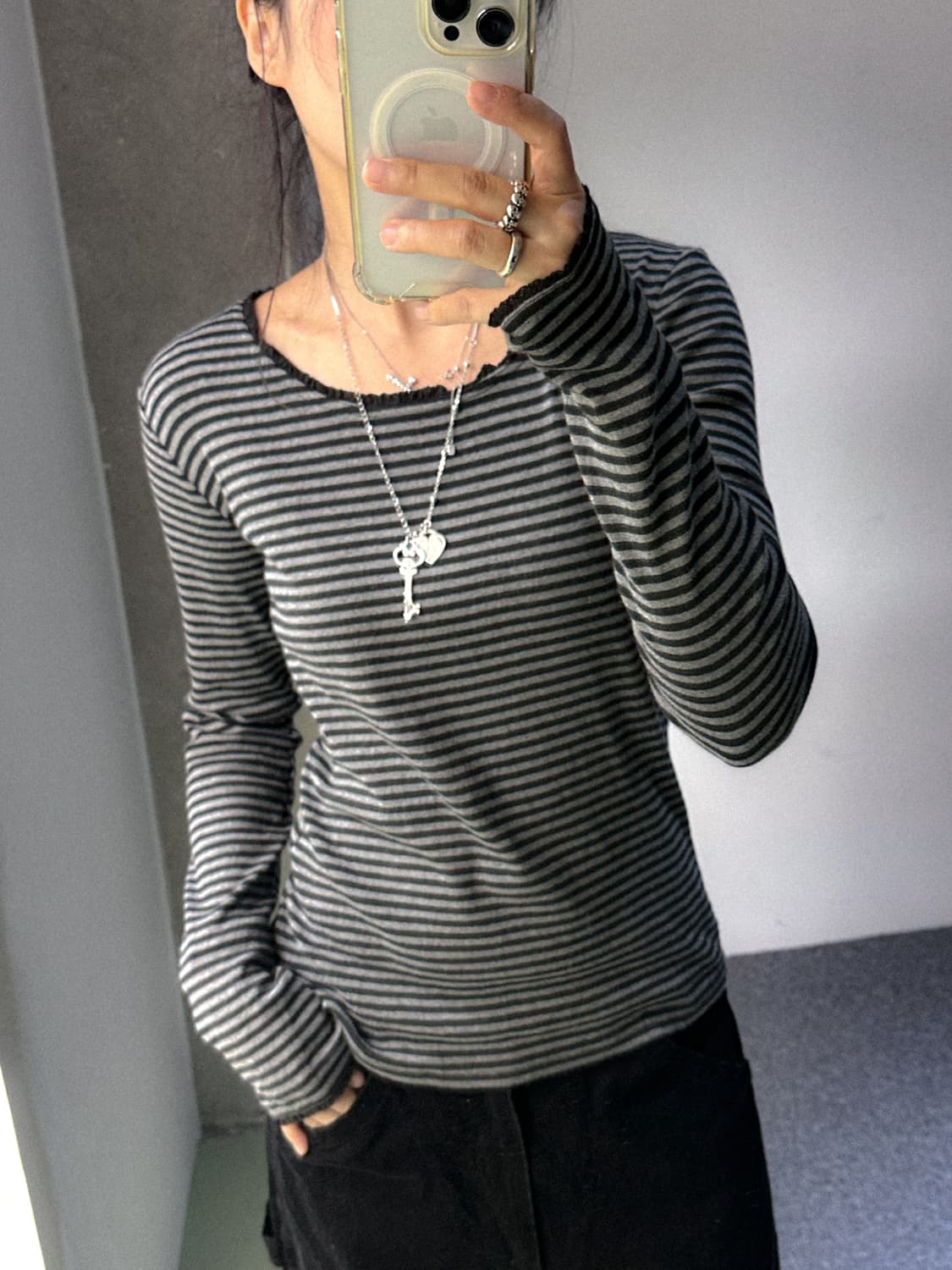 soft cotton stripes top 상품이미지3