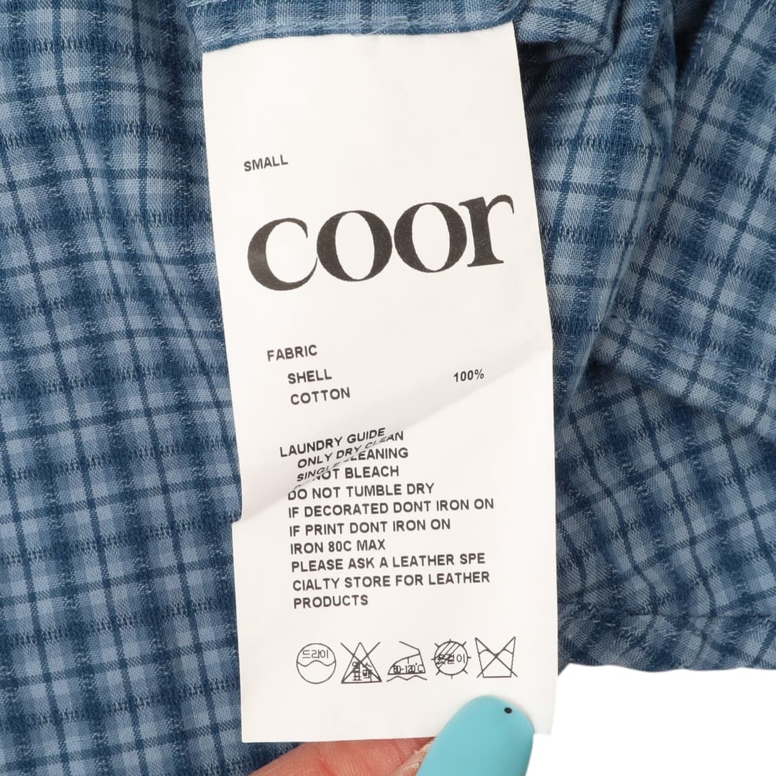 Coor 쿠어 얼터너티브 체크 셔츠 상품이미지9