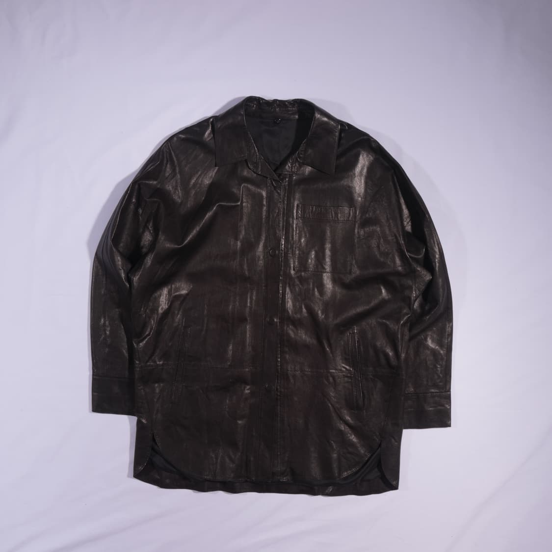 renoma 버튼 가죽자켓 B24 상품이미지1