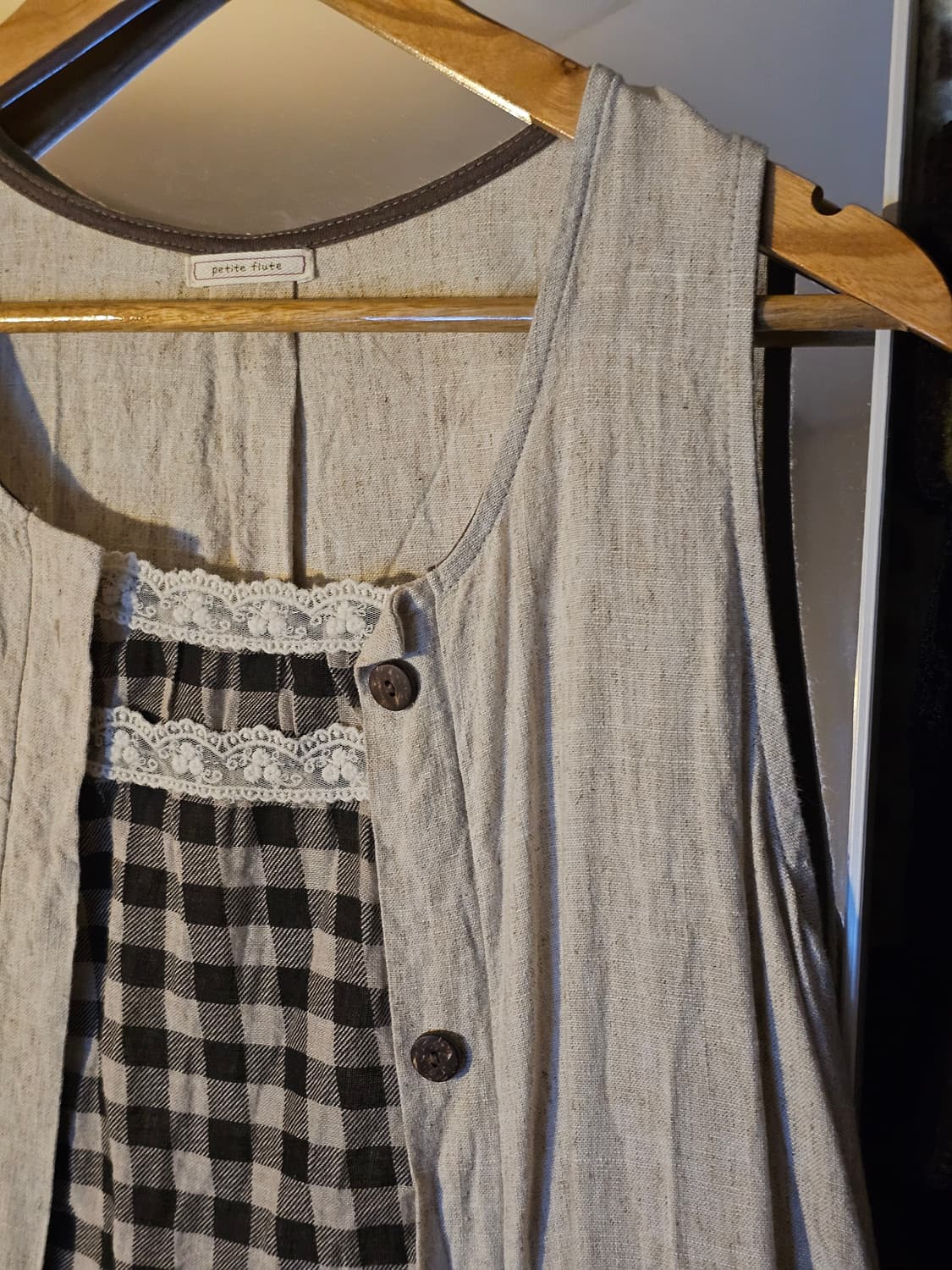 모리걸 브라운 체크 바선생 상품이미지2