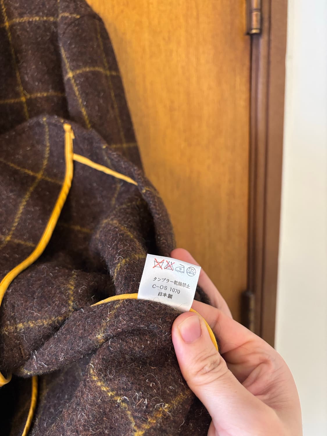 폴스미스 브라운 체크 트위드 블레이저 상품이미지6