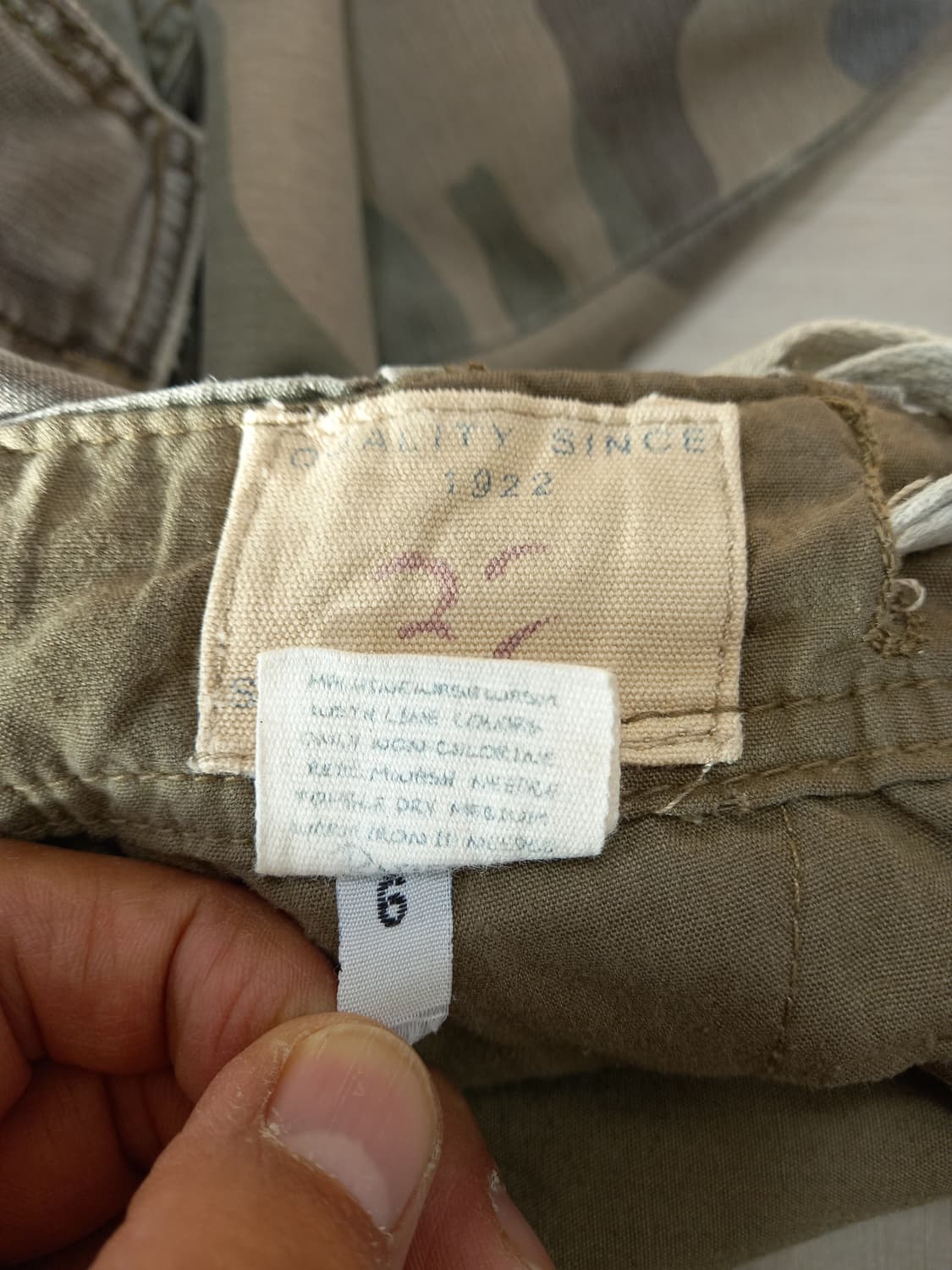 32 HCO1922 밀리터리 카고 버뮤다 카키 32-284 상품이미지7