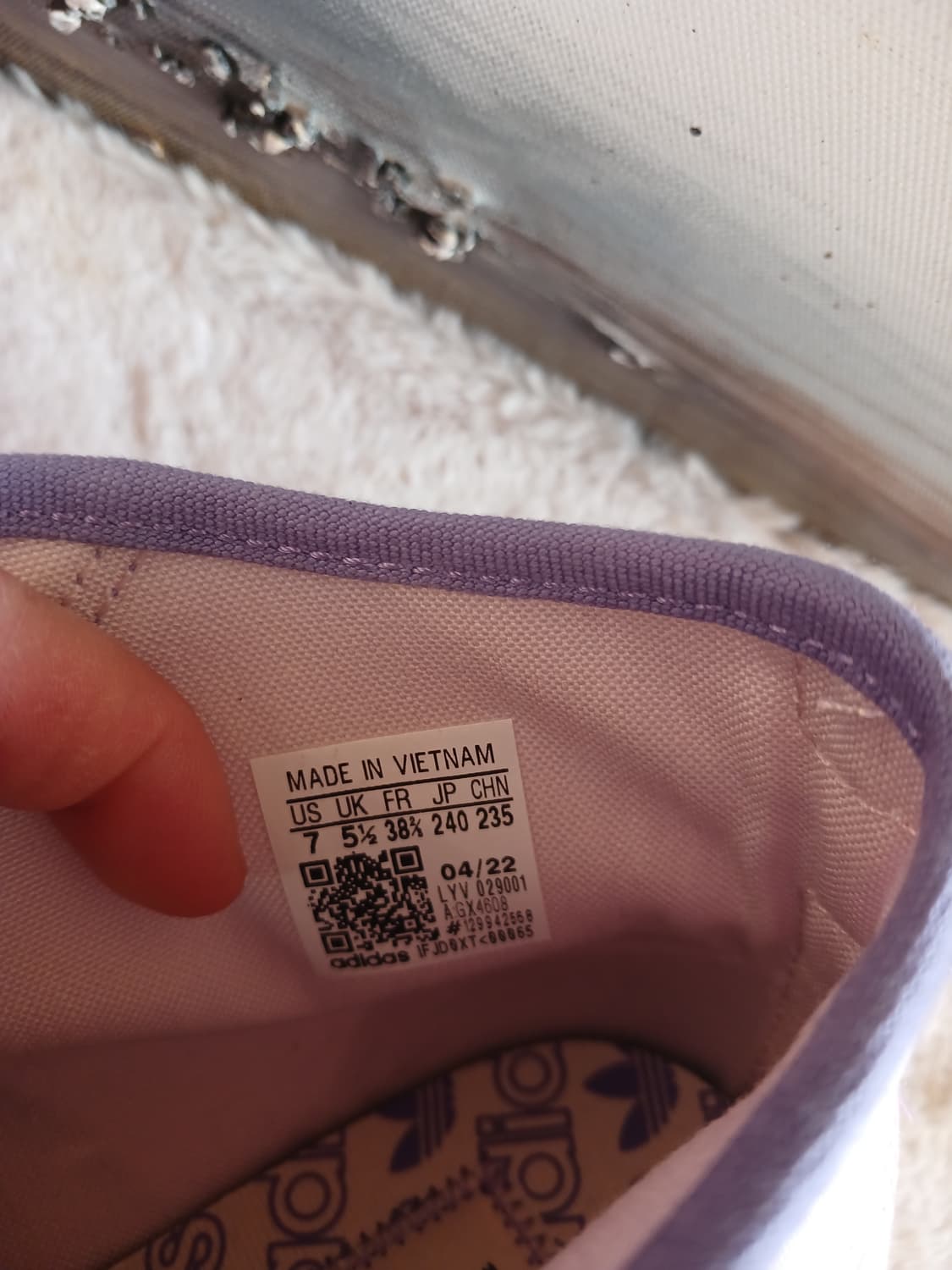 아디다스 정품 여성 하이탑 스니커즈 235 사이즈 (뒷면 높이 14) 상품이미지7