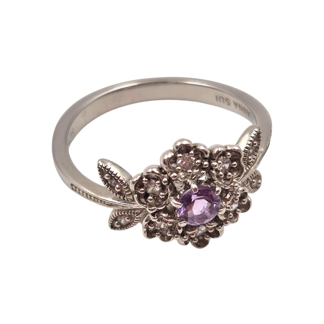 05s 안나수이 실버 925 크리스탈 꽃잎 반지 상품이미지1