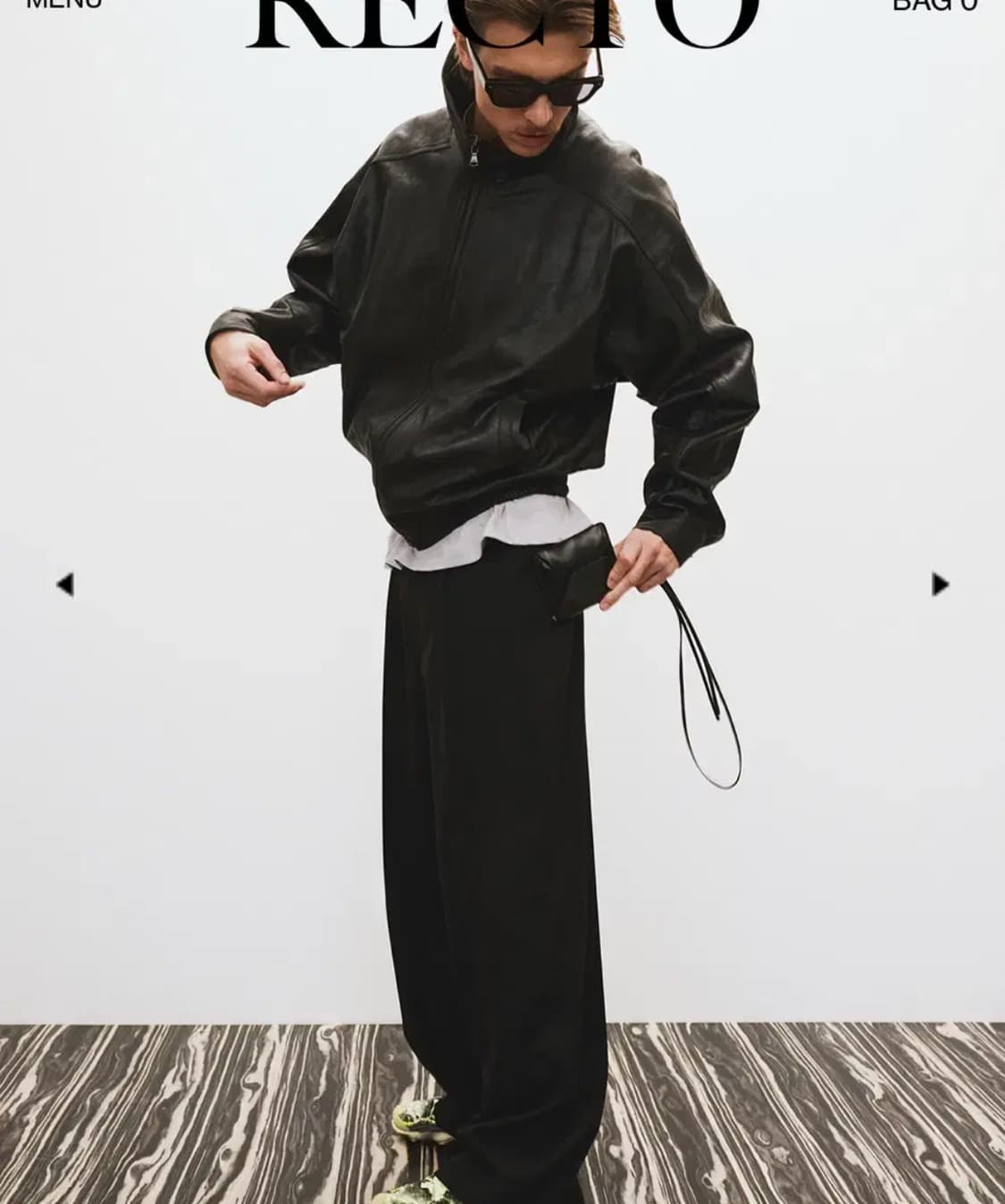 렉토 RECTO 빈티지 크랙 가죽자켓 XL 상품이미지3