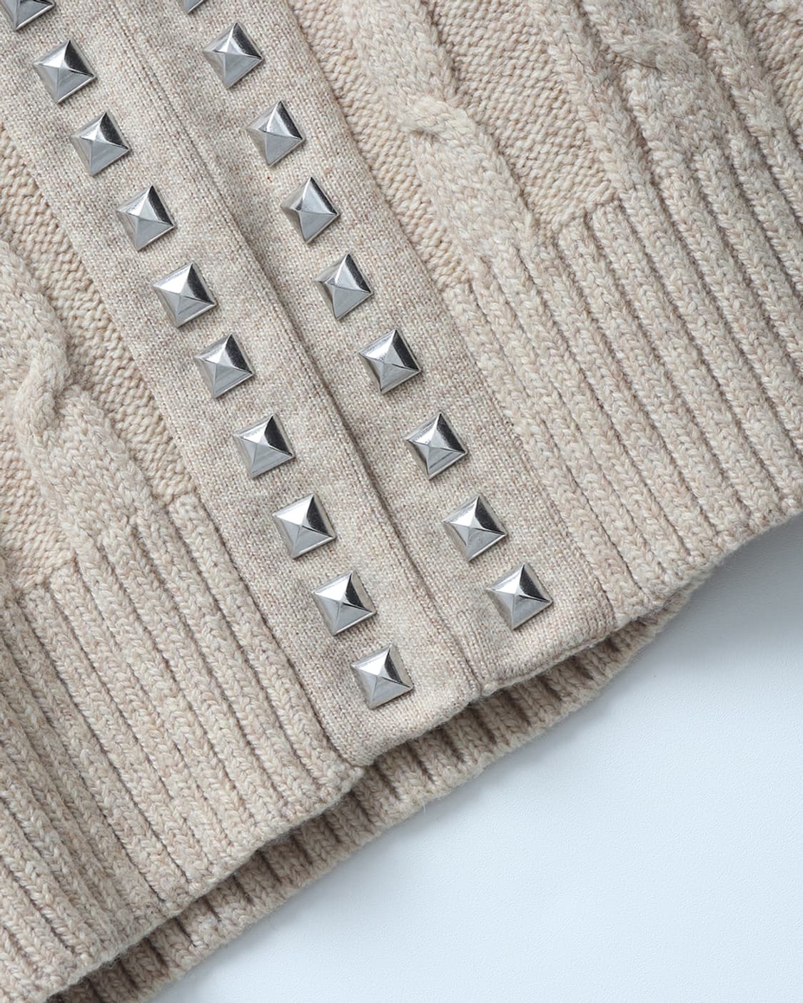 HYSTERIC GLAMOUR Stud Cable Cardigan 상품이미지7