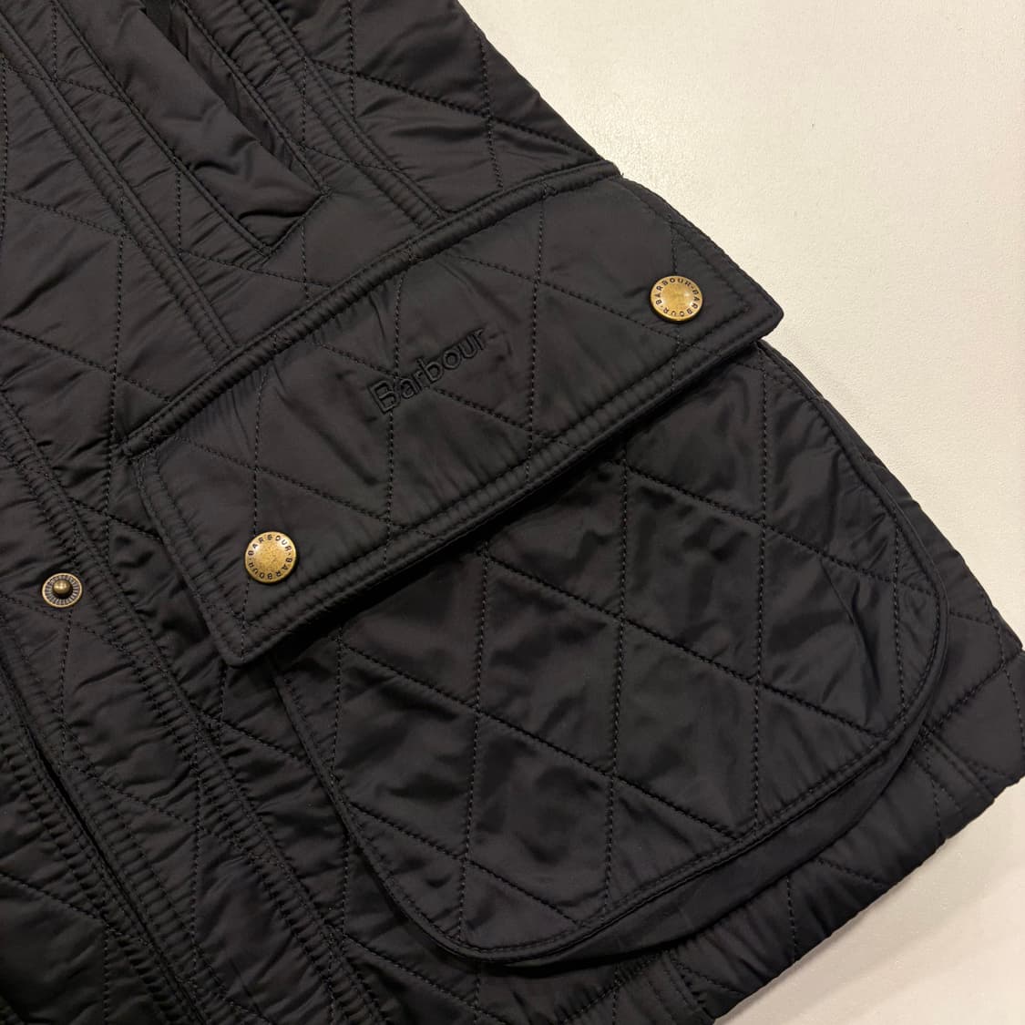 [38] 바버 애넌데일 블랙 퀼팅 자켓 블랙 B281 상품이미지5