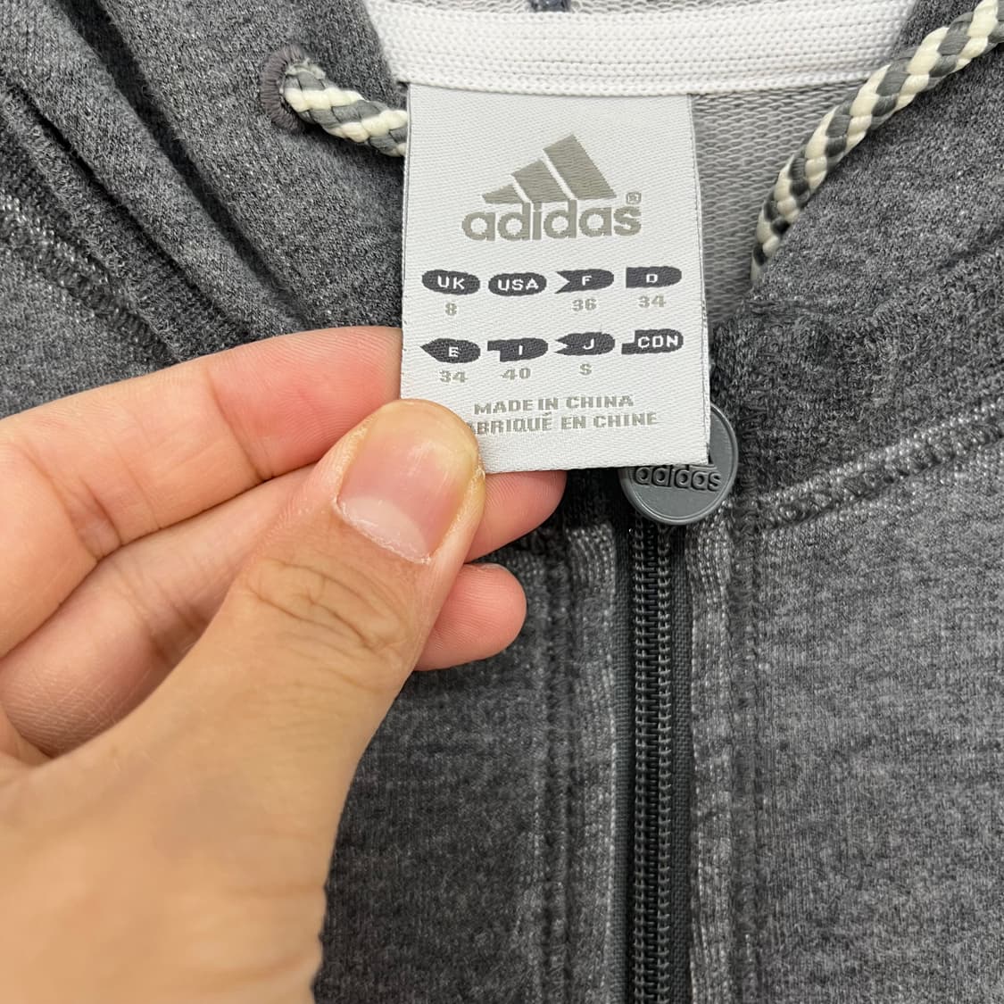 아디다스 반팔후드집업 여S 상품이미지2