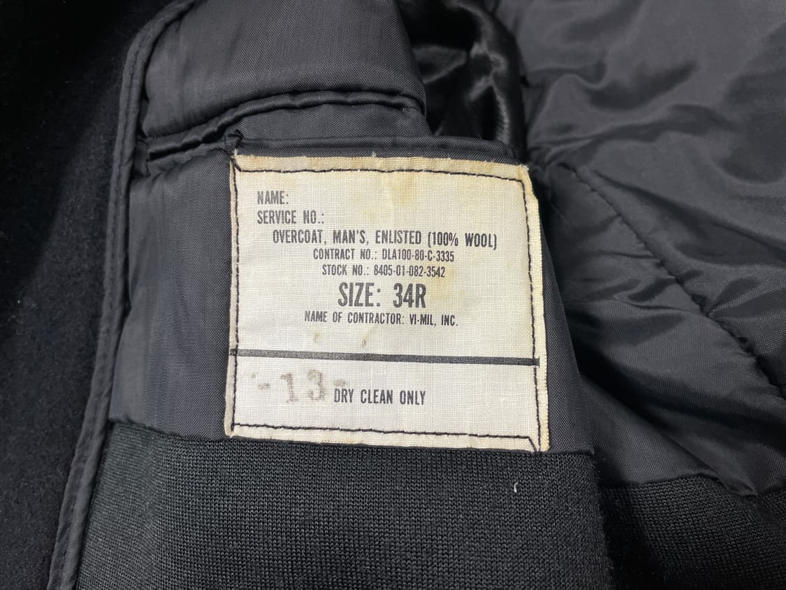 ~95) 80's 미군 오리지널 미해군 피코트(RRL&LVC&폴로) 상품이미지4