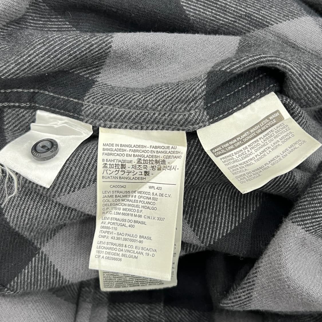 Levis 리바이스 체크 플란넬 셔츠 M 상품이미지8