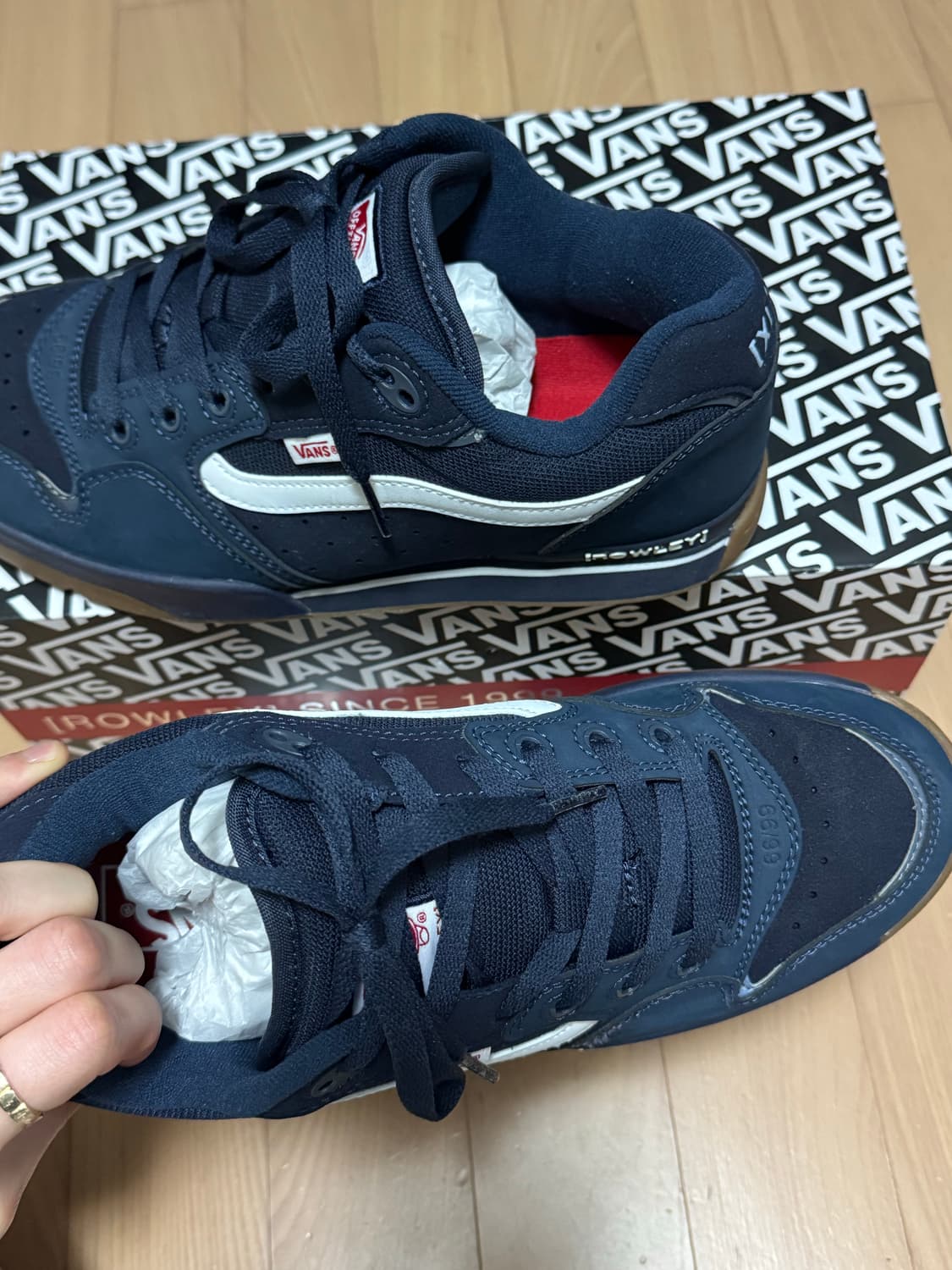 반스 로울리 XLT네이비 블루 280 스케이트화 상품이미지7