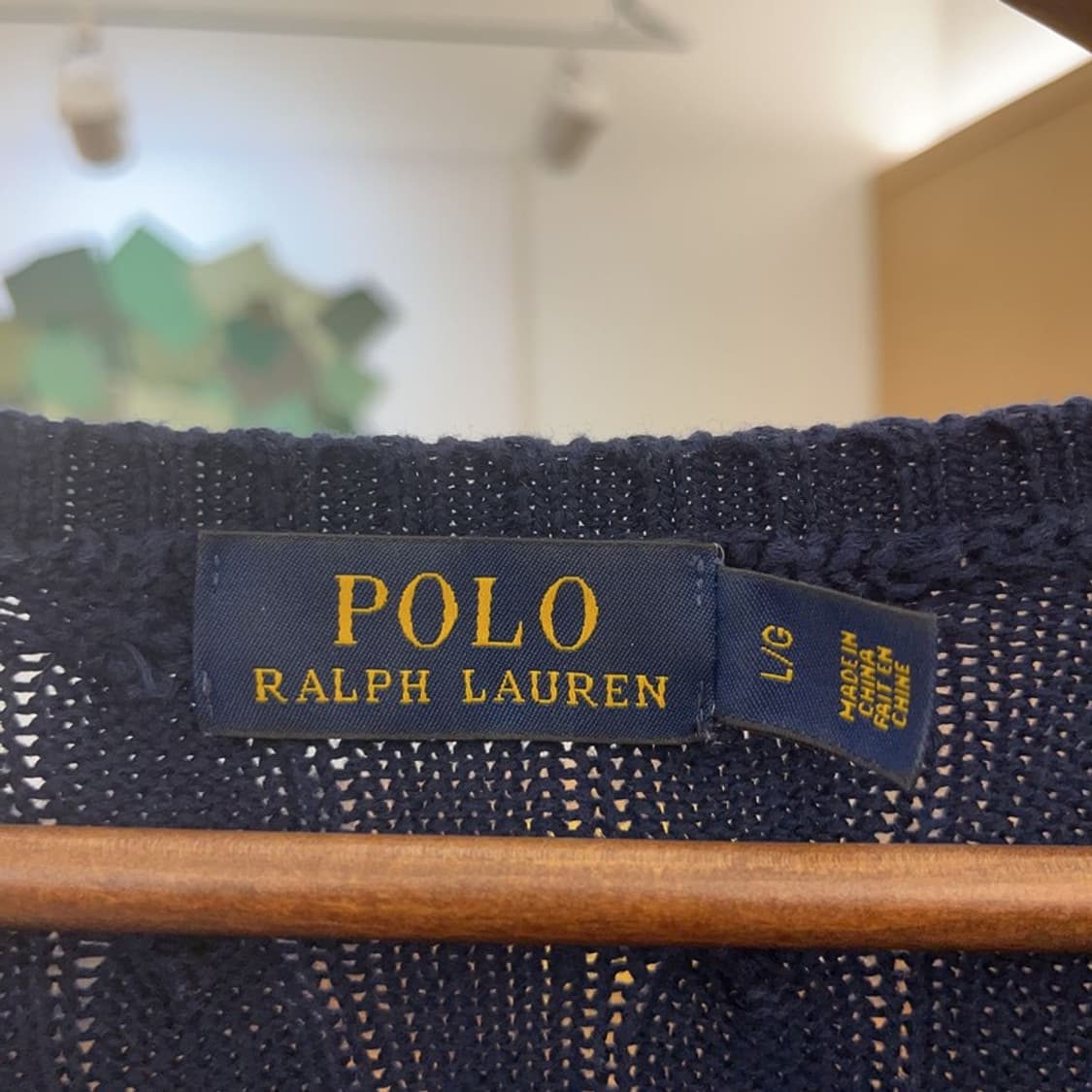 폴로 랄프로렌 모던 캐주얼 시크 브이넥 꽈배기 니트 L C09478 상품이미지5