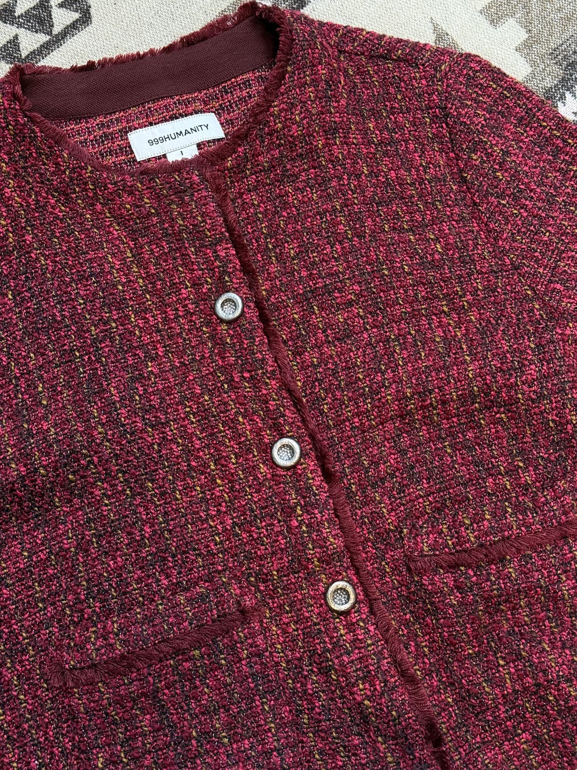 999휴머니티 트위드 태슬 가디건 상품이미지8