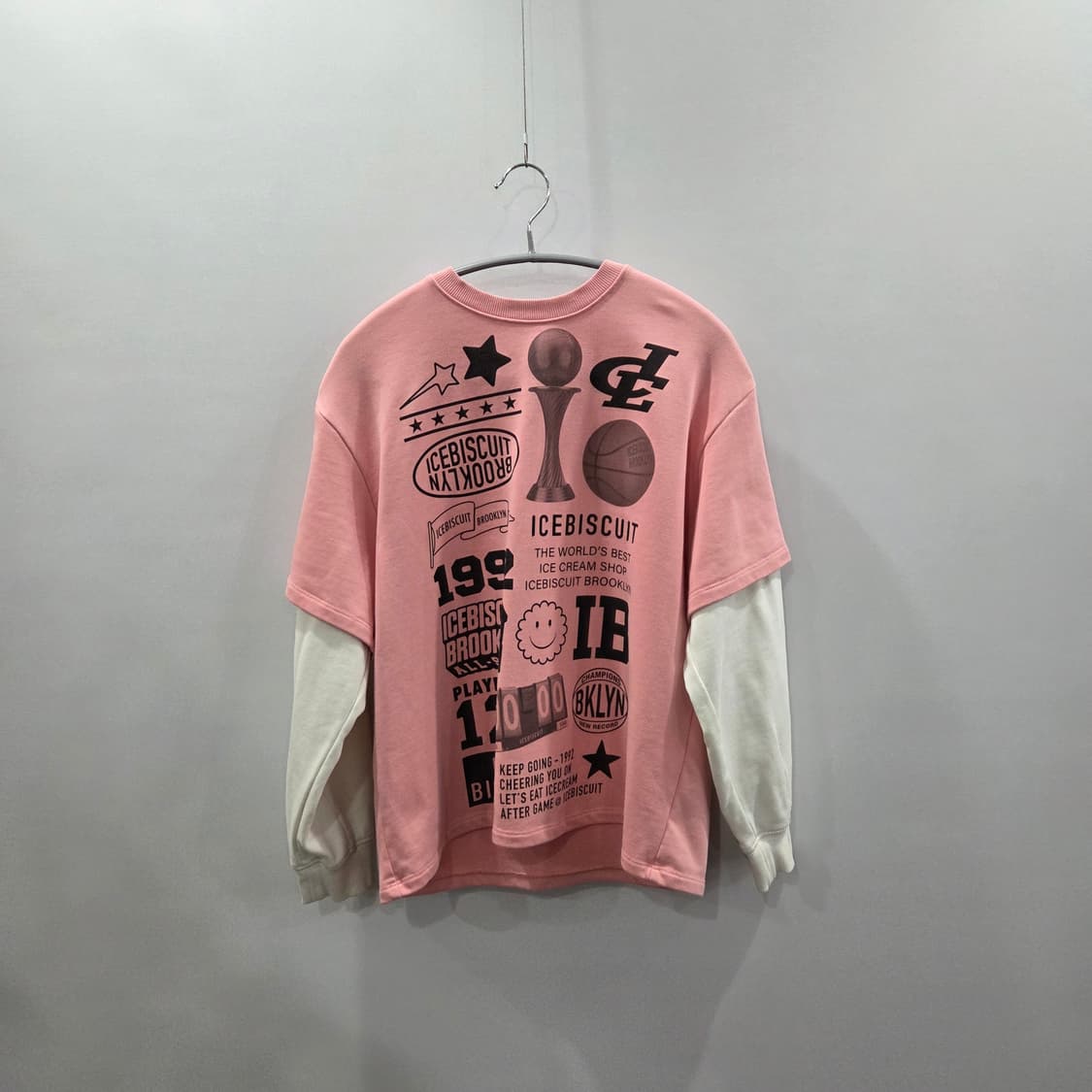 아이스비스킷 키즈 프린팅 롱슬리브 155 상품이미지1