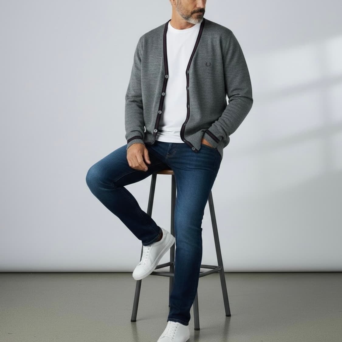 [S] Fredperry 프레드페리 울 니트 가디건 상품이미지4