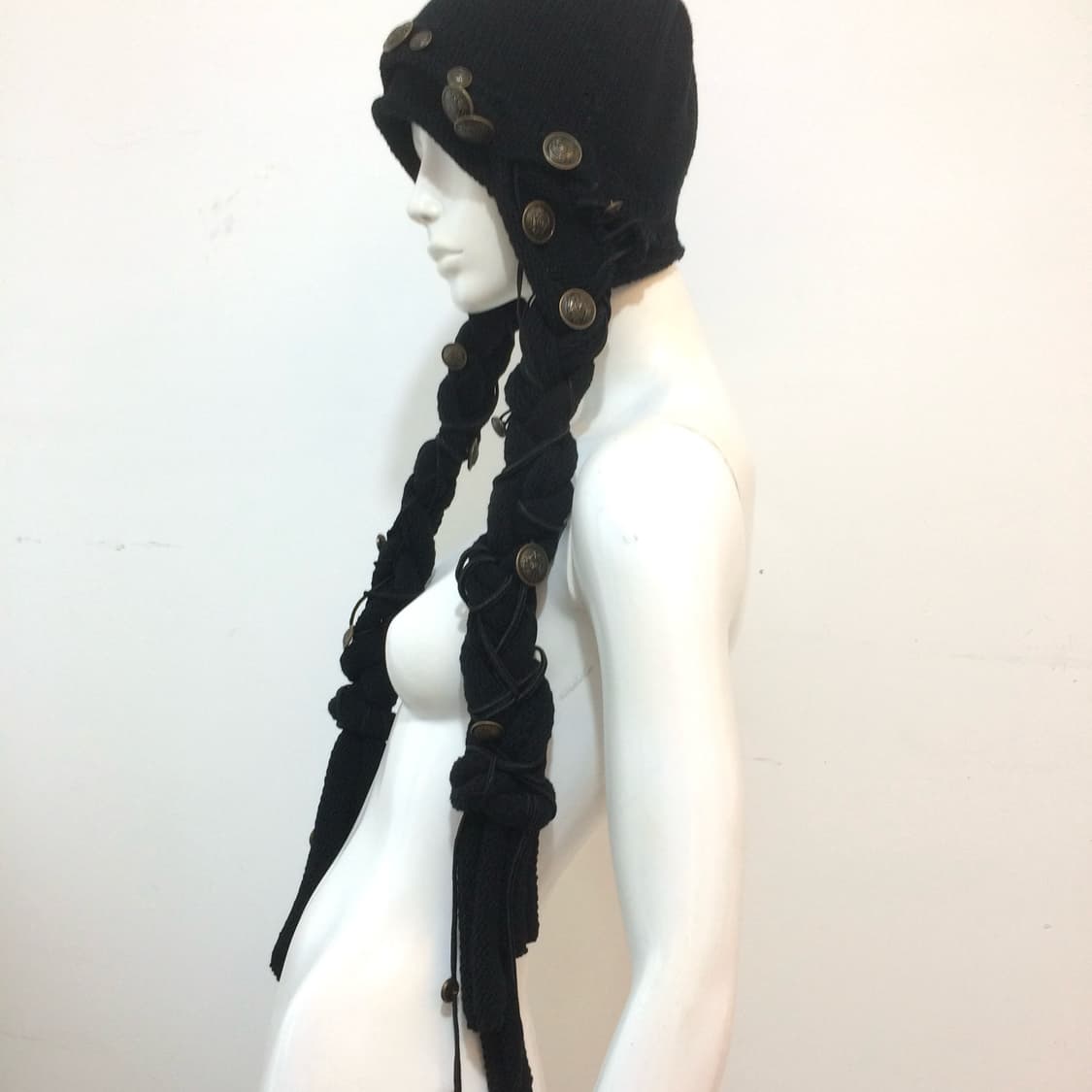 soxjeto x yamimiaogou 나폴레옹 브레이드 니트 모자 상품이미지1