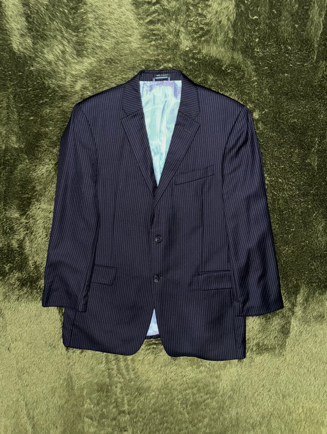 [40R] 타미힐피거 USA 클래식 핏 스트라이프 블레이저 자켓 네이비 상품이미지1