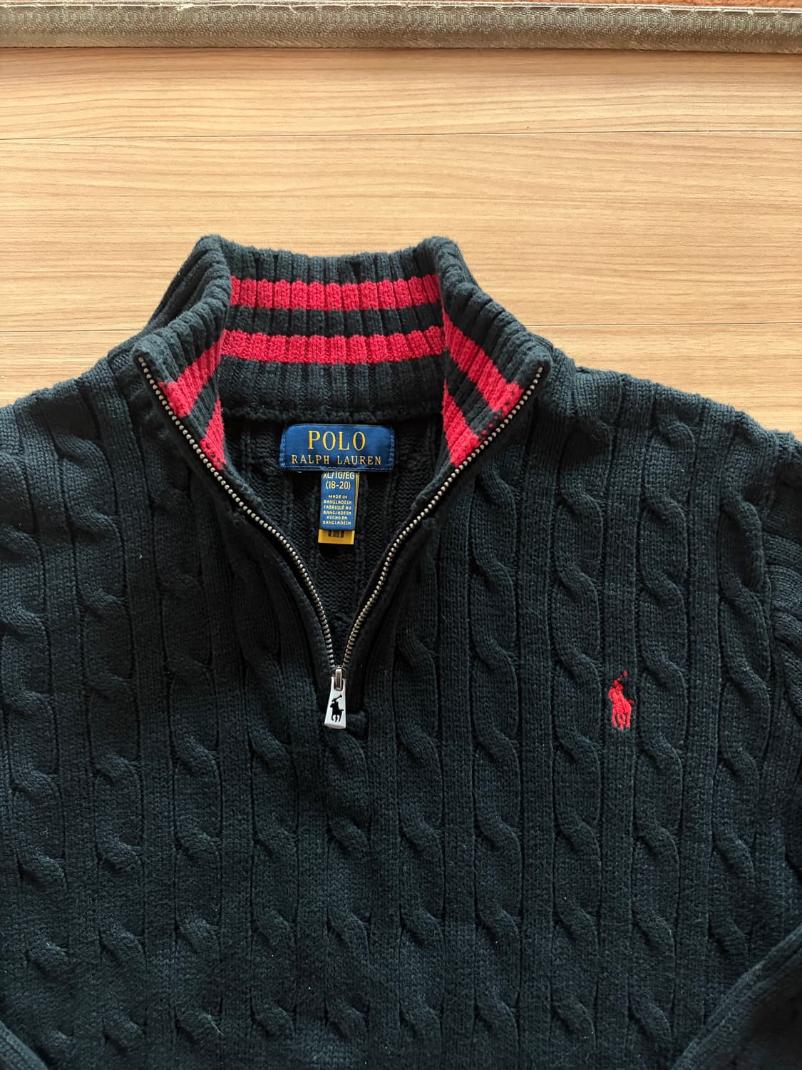 폴로 랄르로렌 반집업 니트  상품이미지2