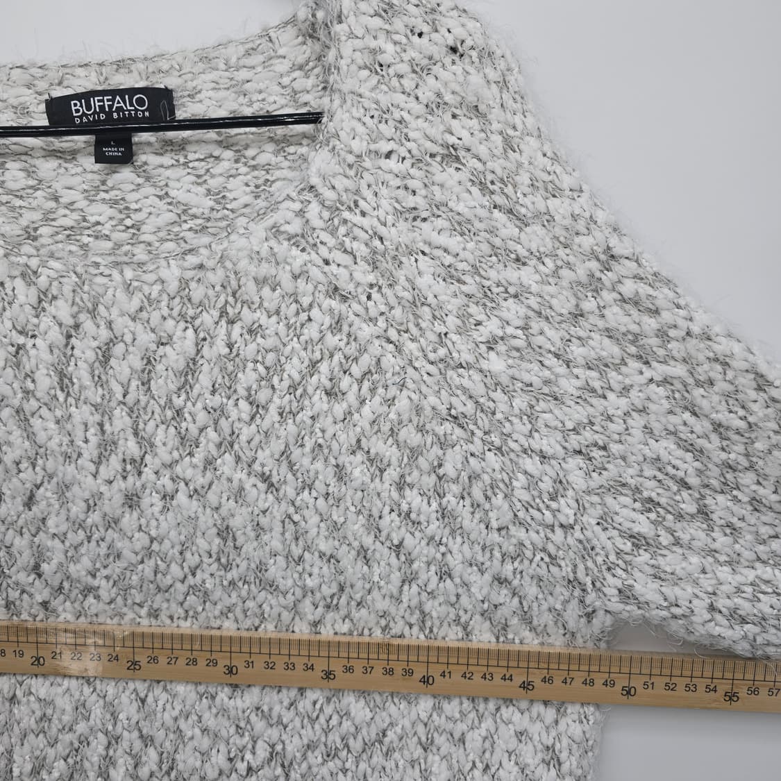 BUFFALO 화이트 믹스 니트 스웨터 상품이미지9