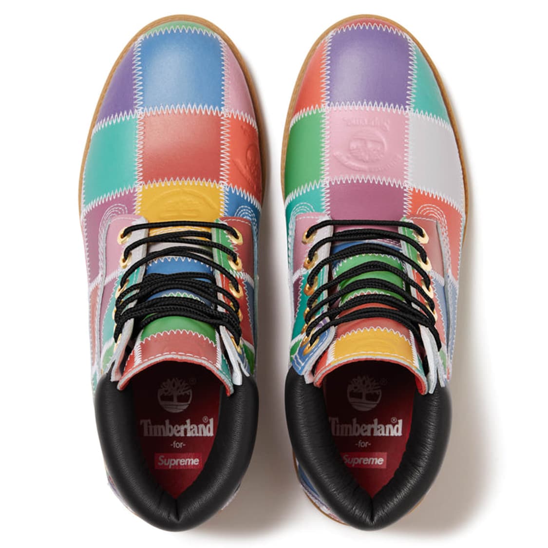 슈프림 × 팀버랜드 멀티 컬러 패치워크 부츠 8US 260사이즈 상품이미지6