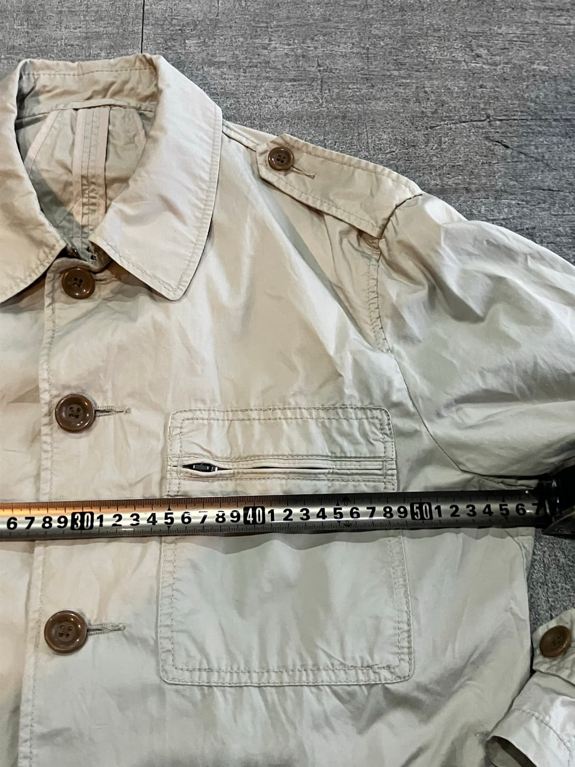 일본빈티지 올드스쿨아메카지 스트릿너드 사파리견장자켓 상품이미지2