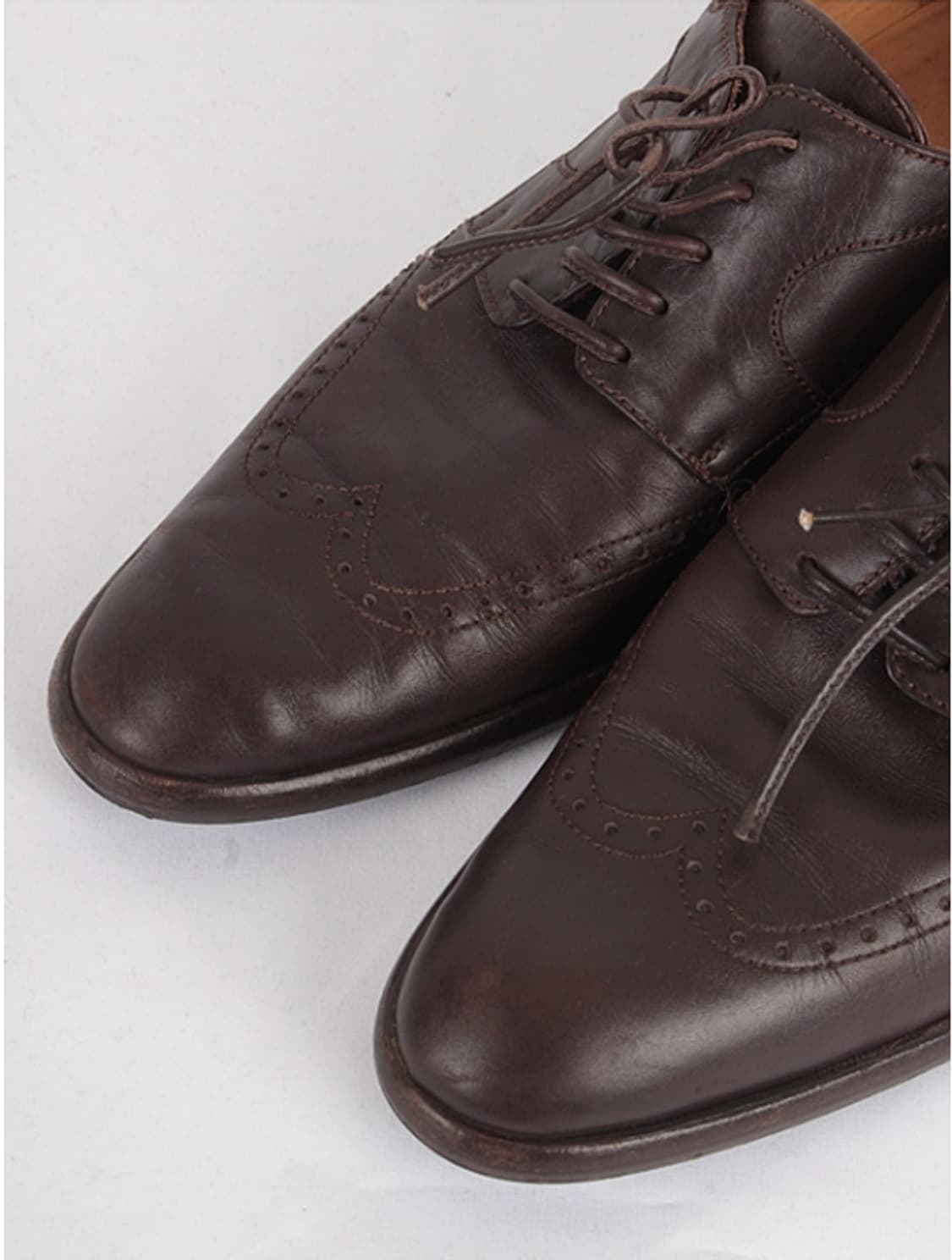 90년대 막스마라 레더 몽크 스트랩 윙팁 상품이미지3