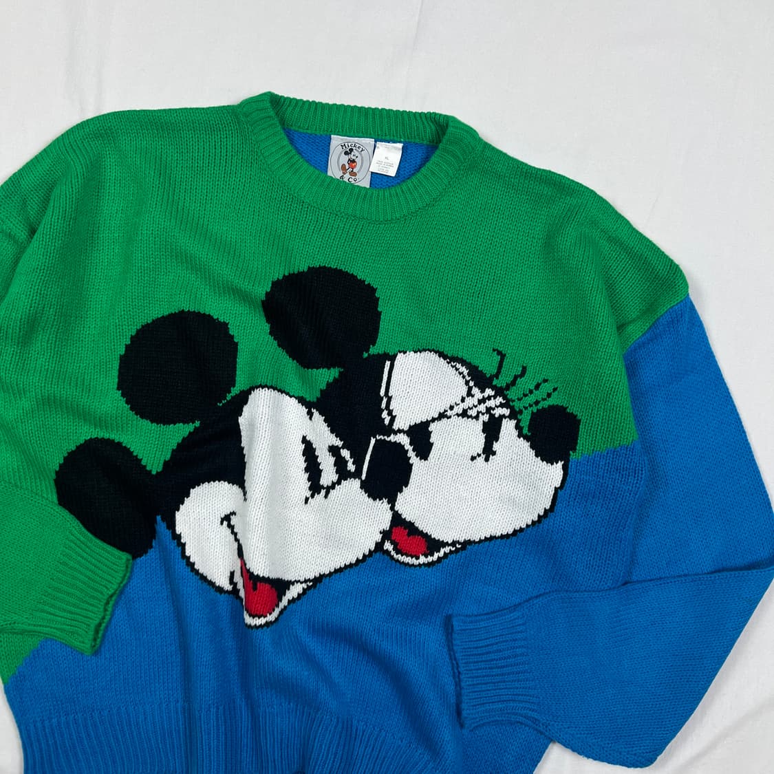 90‘s 디즈니 미키마우스 카툰 니트 상품이미지2