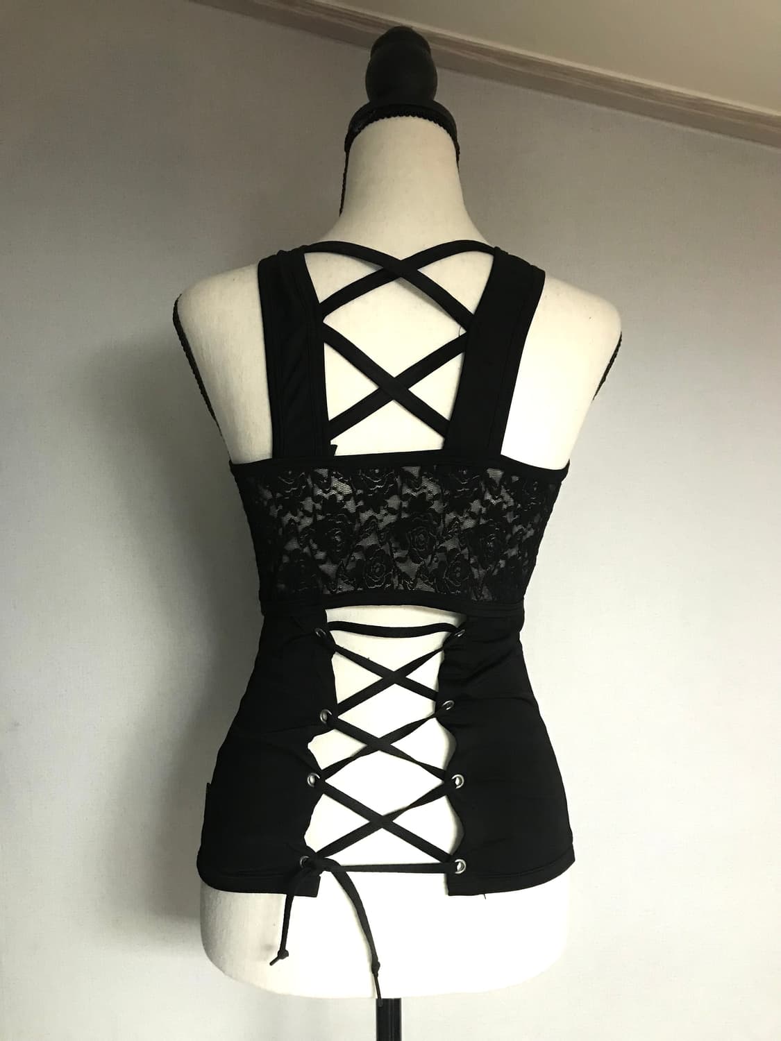 Cross Lace-up Top 상품이미지3