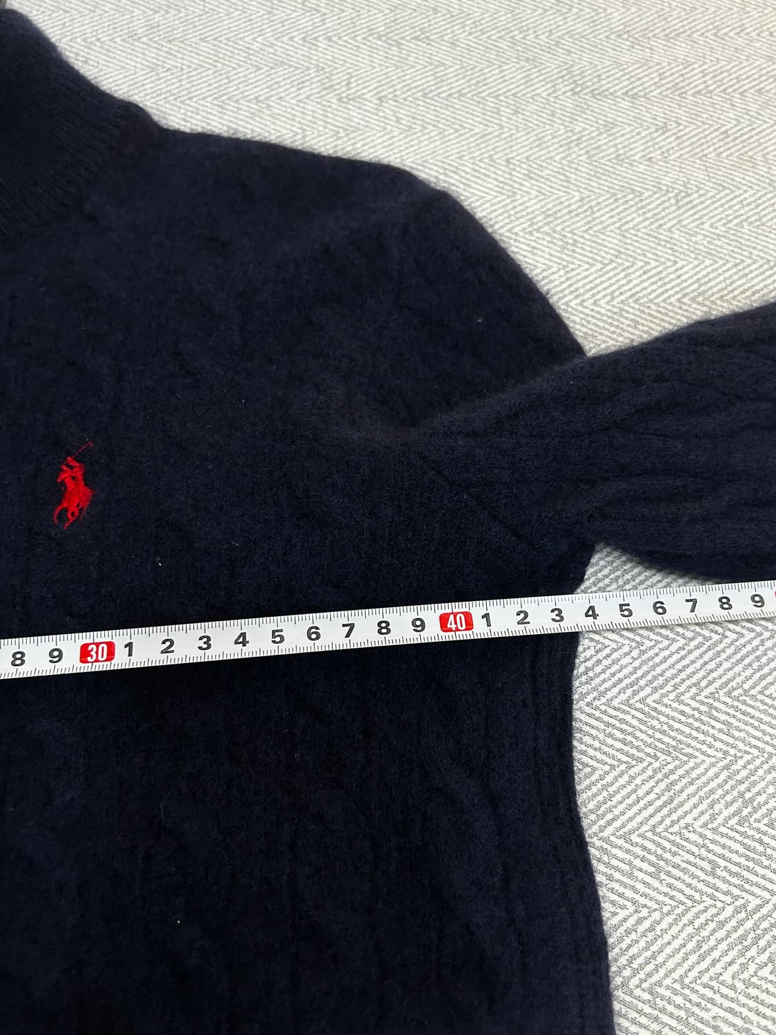 폴로랄프로렌 캐시미어 울 하프집업 니트 여성 M 상품이미지7
