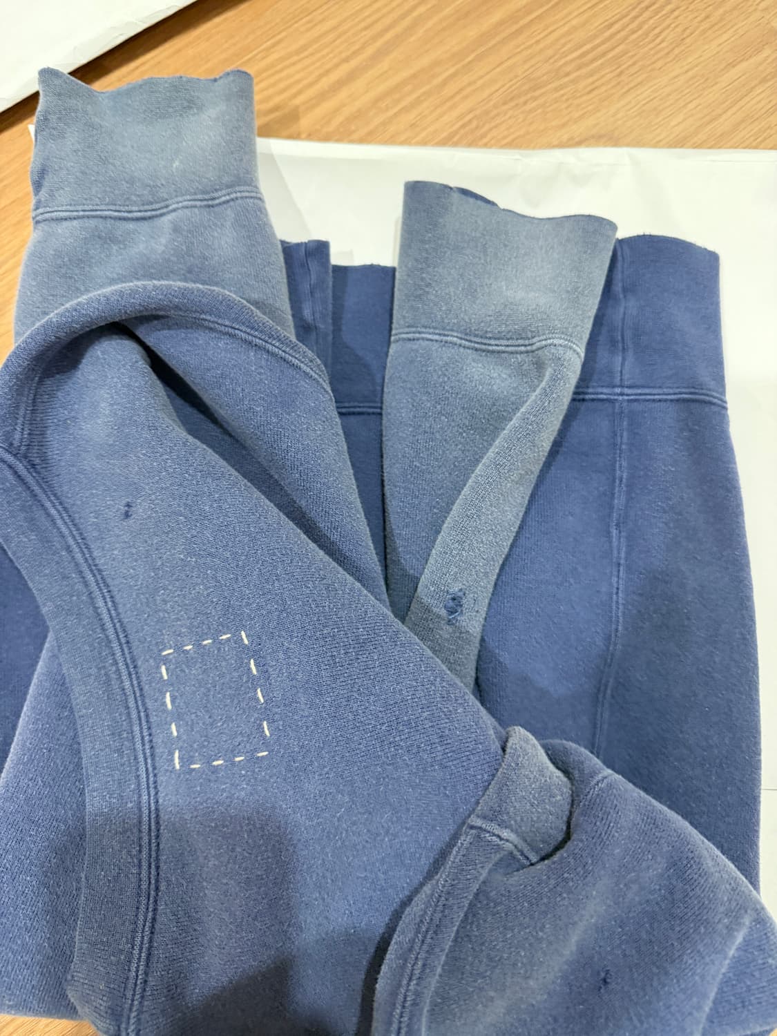 (3) 비즈빔 visvim 맨투맨 스웨트 점보 크러쉬 네이비 상품이미지2