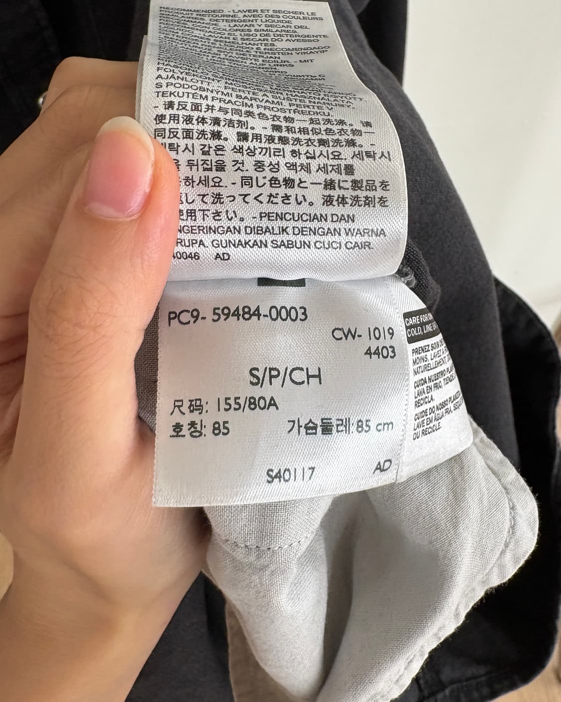 리바이스 흑청 데님 셔츠 원피스 상품이미지8