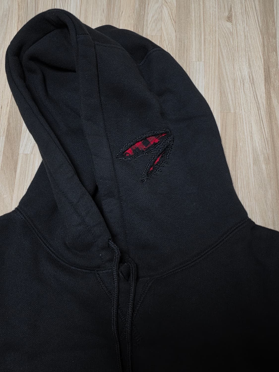 블랙아웃 스크래치 후드 후디 XL 상품이미지7