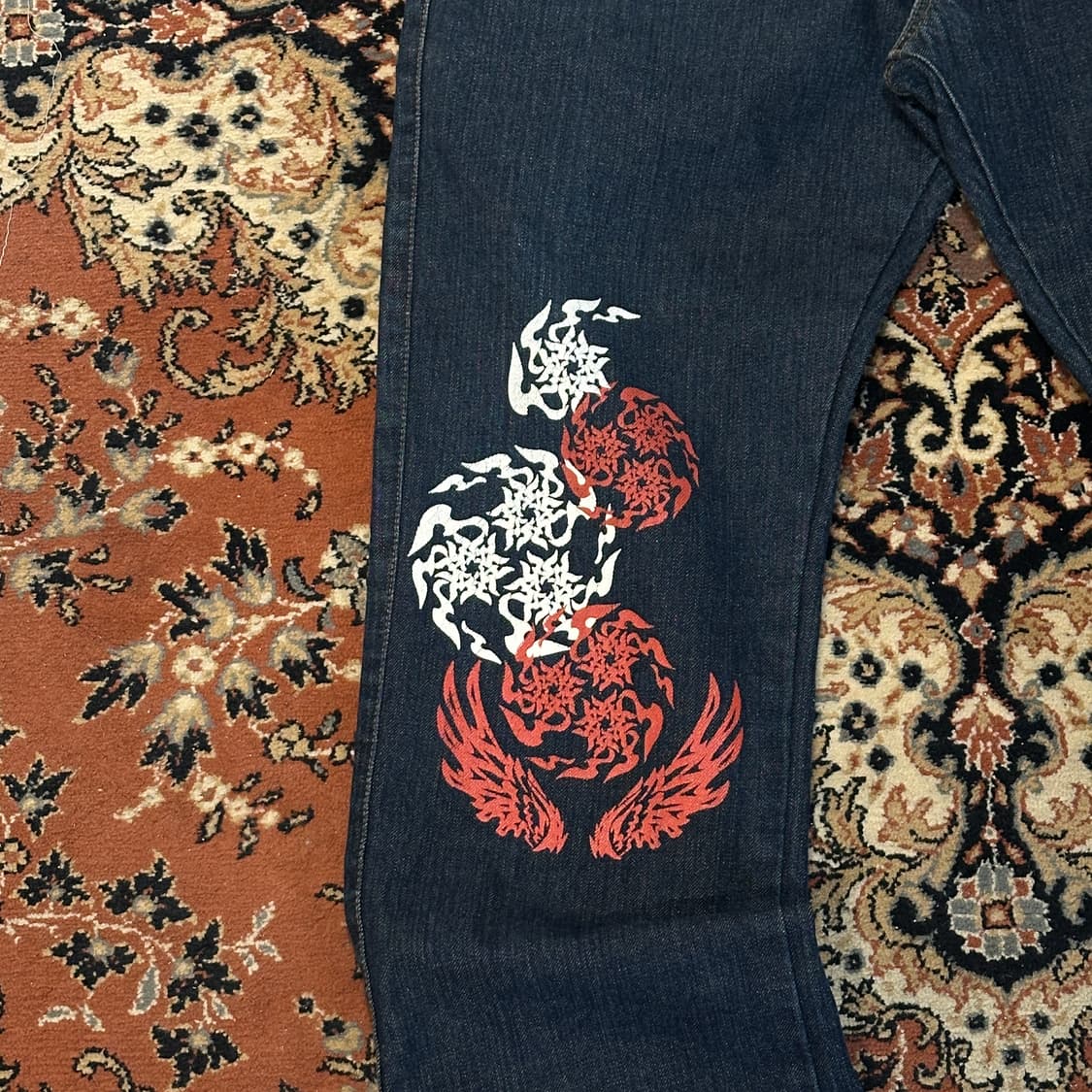 AMORE PURO 재팬 오리엔탈 데님 팬츠 (38) 상품이미지4