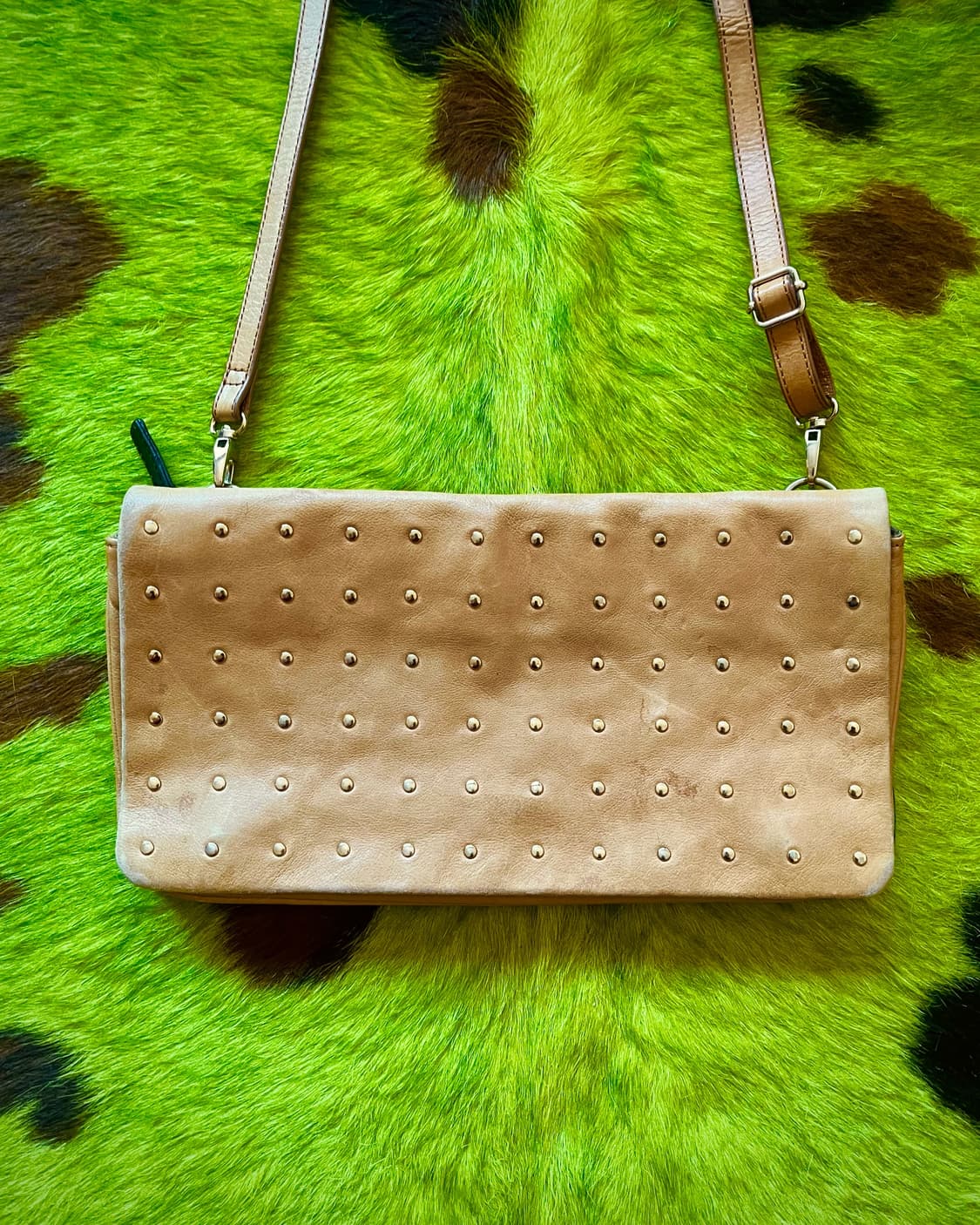 Jpn Vintage Real Leather Studs Multi Bag 상품이미지3