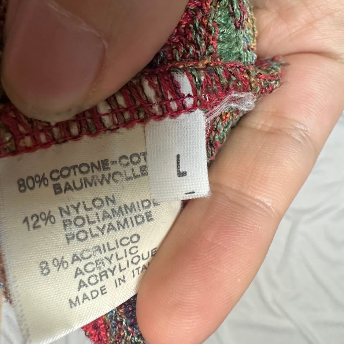 미쏘니 빈티지 케이블패턴니트 L 상품이미지4