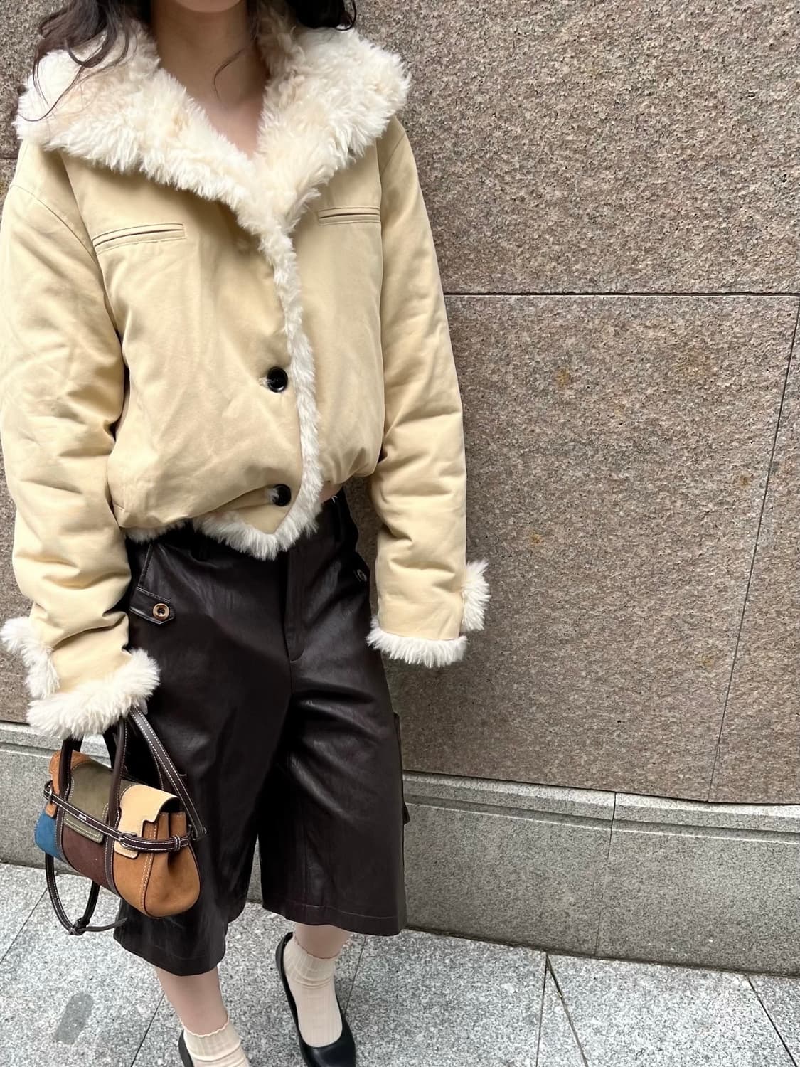 CURRI AND 리버서블 퍼 코트 상품이미지4