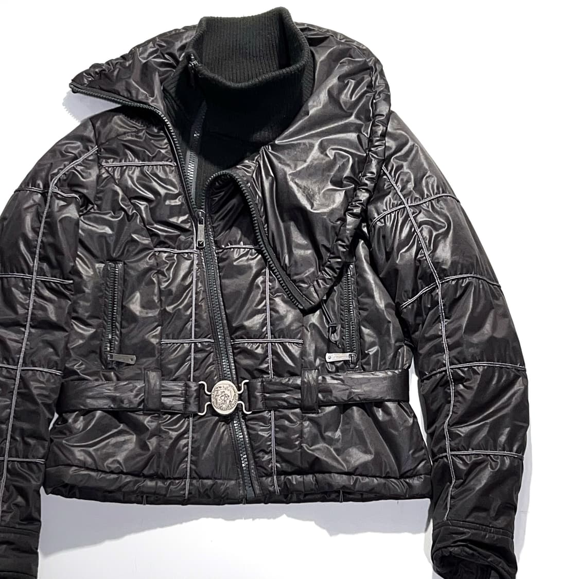 Diesel Asymmetric High Neck Zip Jacket 상품이미지3