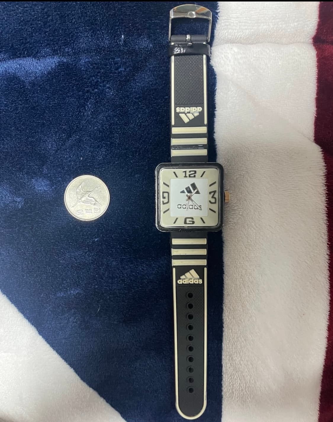 빈티지 아디다스 고무 스트랩 손목시계 상품이미지1