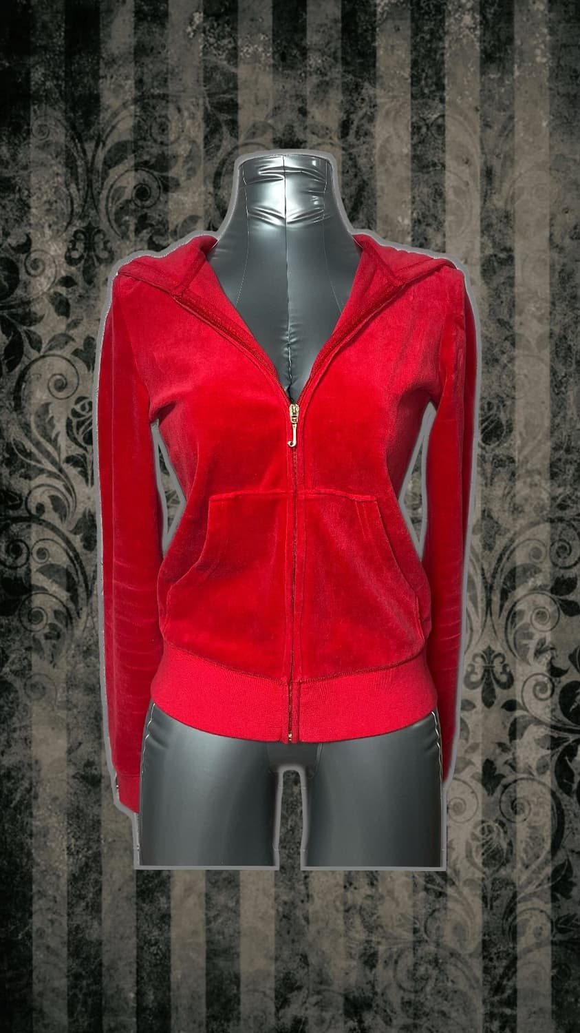 Juicy Couture 쥬시꾸뛰르 크라운 갸루 벨벳 후드 상품이미지2