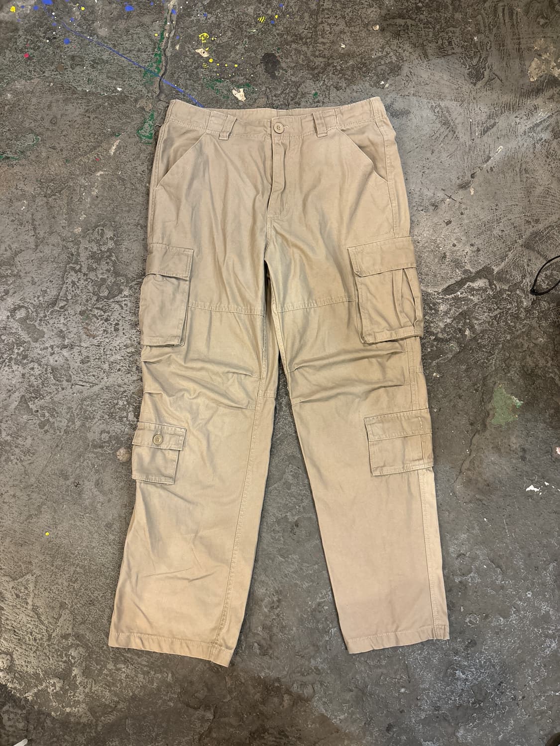 빈티지 카키 와이드 카고팬츠 상품이미지7