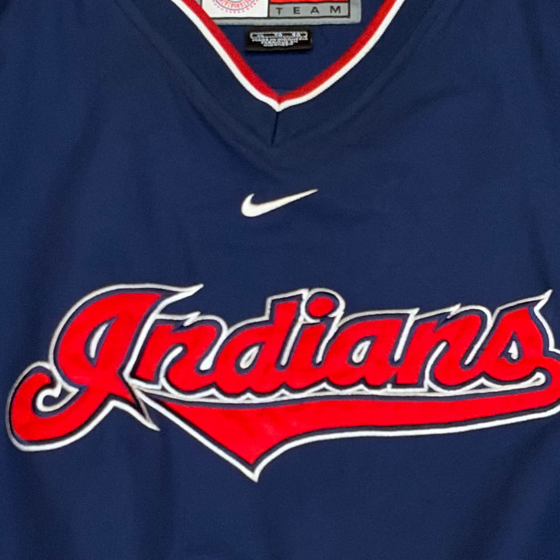 새상품급 00s 미국 빈티지 나이키 클리브랜드 인디언스 풀오버 바람막이 상품이미지4
