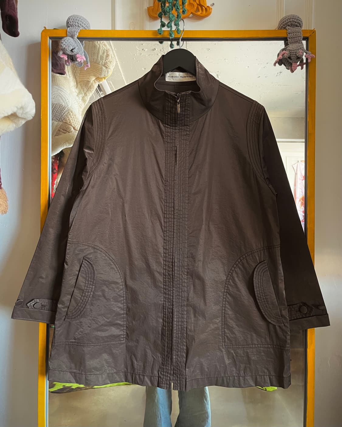 HIROKO KOSHINO Line Detail Nylon Jacket 상품이미지3