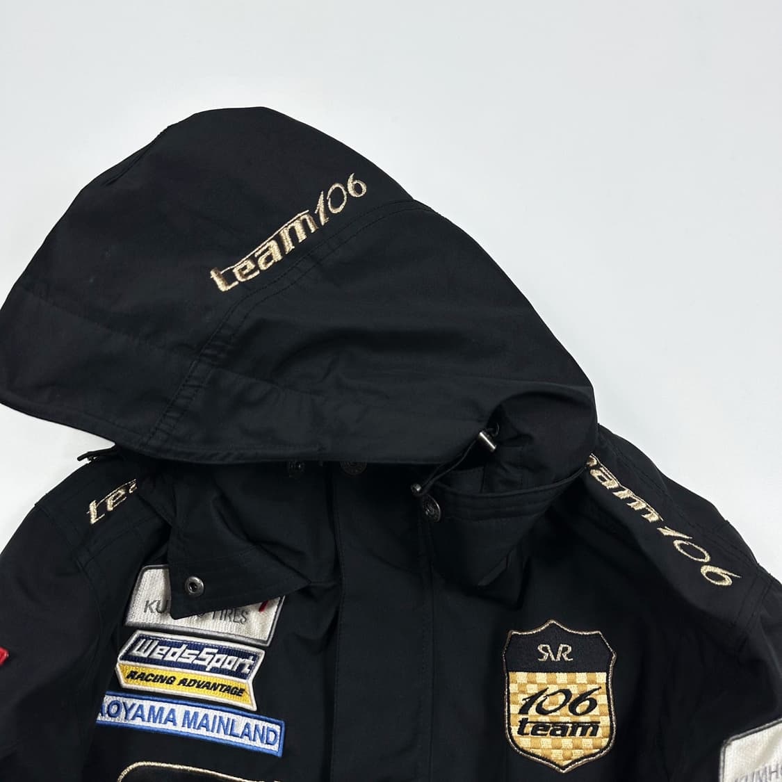 EXR 블랙 패치 레이싱 바람막이 자켓 (실측 L) 상품이미지4