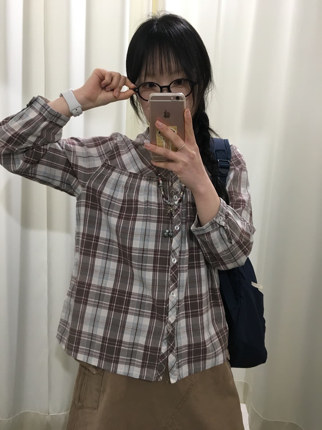 check blouse 상품이미지1