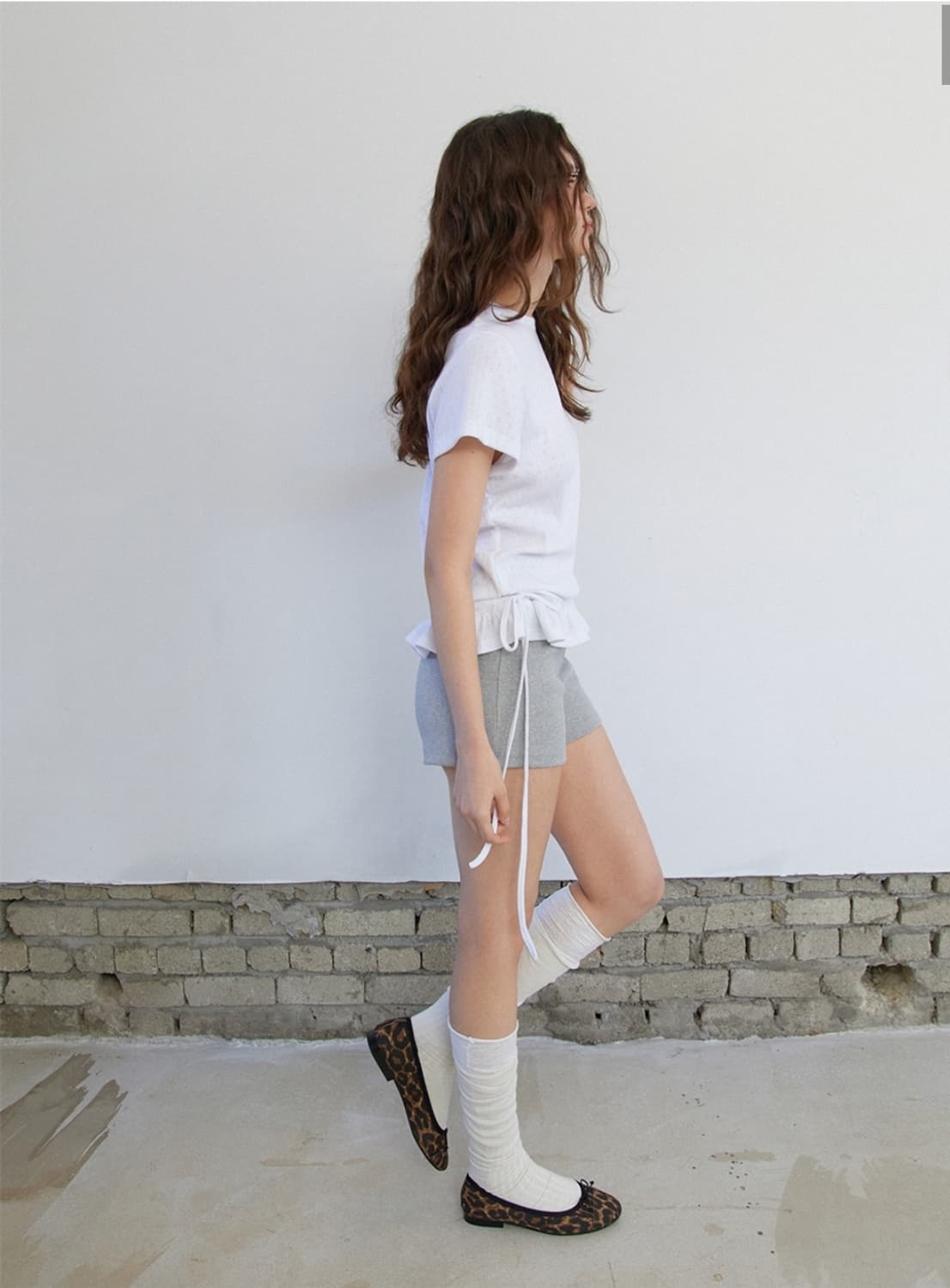 렌세Eyelet Frill Half 반팔 상품이미지3